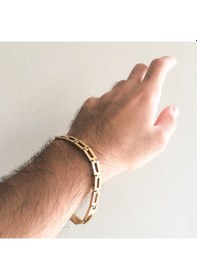 Resim Ferizz Altın Kaplama Erkek Bileklik Eblk-348 Gold 