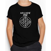 Resim Arcade Fire Reflektor Siyah Çocuk Tişört Siyah 