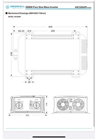 Resim Megacell 12v Volt 3000 Watt Tam Sinüs Inverter 