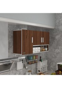 Resim Kenzlife hazır mutfak mirandus32 cvz 060*120*32 mutfak banyo dolabı kapaklı raflı 