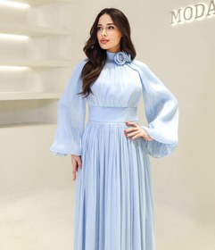 Resim Kavin Tesettür Abiye - Mavi / 36 