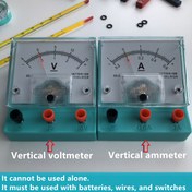 Resim STEM Fizik Deney Seti - Katlanabilir DC Voltmetre ve Ammetre, 2.5-Grade Doğruluk, 0.6A-3A Aralığı, 3V-15V Gerilim Ölçümü, Okul Bilim Projeleri ve Sınıf Deneyleri için İdeal, Eğitici Araçlar|Çok Yönlü Fizik Seti|Dayanıklı Plastik Yapı, Bilim Deney Setleri 