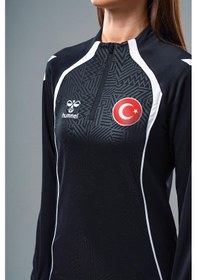 Resim Hummel Target Milli Takım Antrenman Eşofman Üstü Siyah 