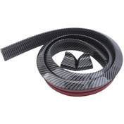 Resim Xuweiwei Genel Karbon Fiber Siyah Araç Arka Spoiler 59.06 Inç Dıy Kanat Dayanıklı Sentik Kauçuk 