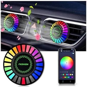 Resim Araç İçi Koku Hazneli Rgb Sese Duyarlı Led Işık Çok Renkli 