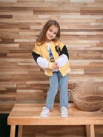 Resim Escabel Unisex Çocuk Mevsimlik Astarlı Kolej Mont-12502-sarı Sarı 
