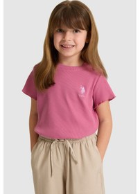 Resim U.s. Polo Assn. Kız Çocuk Fuşya Tişört Basic 50325610-vr023 Fusya 