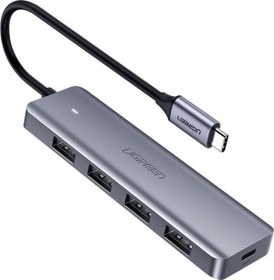 Resim Type-C 4 Port USB 3.0 Hub Çoklayıcı 