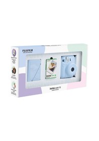 Resim Fujifilm Instax Mini 12 Fotoğraf Makinesi + 10'lu Film + 28'li Mini Albüm Mavi 