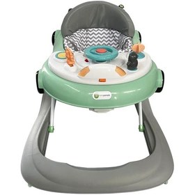 Resim Auto Pingu Yürüteç Katlanabilir - Müzikli - 3 Kademeli Cool Green 