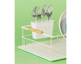Resim Bulaşıklık Tabaklık Tezgah Üstü Bulaşıklık Bulaşıklık Sepeti Bulaşık Kurutmalık Paslanmaz Bej 