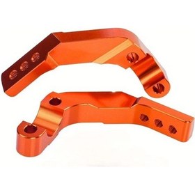 Resim Hightower Yamaha Wr Yz Honda Crf Suzuki Rm Kawasaki Kx İçin Evrensel Motor Destek Kolu Bağlantı Kıskacı Turuncu Kolay Montaj 