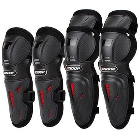 Resim Jokmae 4 Parça Ayarlanabilir Yetişkin Diz-dirsek Koruma Seti Siyah Diğer 