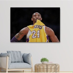 Resim Es10 Özel Tasarım, Dekortif BaskıKobe Bryant Kanvas Tablo-5140 (35 x 50) 