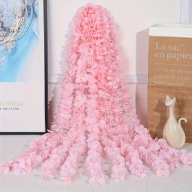 Resim 10 Adet Yapay Wisteria Asma Çiçekler - Bohem Tarzı Plastik Sahte Mor Sarmal Dekorasyon Düğün, Ev & Tatil Süslemeleri için (Halloween, Noel, Sevgililer Günü) - Elektriksiz, Asması Kolay, Çok Renkli Seçenekler, Parti Süslemeleri, Romantik Süslemeler, Yeniden Kullanılabilir Süslemeler, Etkinlik Planlayıcıları 