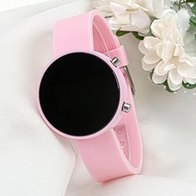 Resim Pudra Pembe Led Büyük Kız Çocuk Kol Saati ST-304040 