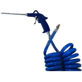 Resim Büyük Kompresör 15 Metre Yumuşak Kalın Hava Hortumu ve Tabancası 