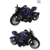 Resim Brother Toys Benelli Tnt 300 Farı Yanabilen Motor Müzikli Metal Oyuncak Motosiklet 15 Cm. Kırmızı Renk 