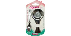 Resim Birpa 2'li Kombine Set (Çay Kaşığı + Metal Çay Süzgeç ) 