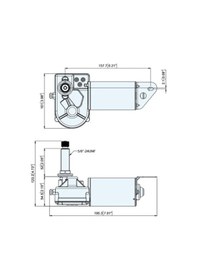 Resim Tmc Silecek Motoru 12V/18W 51Mm 