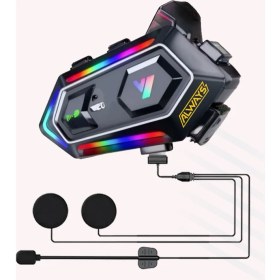Resim Always Teknoloji Y20 5.3 Motosiklet Kask Kulaklık Intercom Işıklı Motorsiklet Interkom 