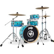 Resim PDP Drums Daru Jones New Yorker II 4 Parça 18" Akustik Davul (Blue Fade) 