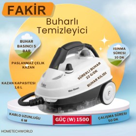 Resim Fakır Özel Cam Temizleme Aparatı ile Buharlı Temizleyici 