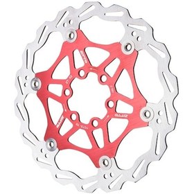 Resim Fortunelane Alüminyum Paslanmaz Çelik 160mm Kırmızı 6 Çivi Dağ Bisikleti Fren Diski 
