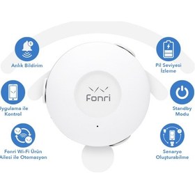 Resim Fonri Wi-fi Akıllı Su Baskın Sensörü Su Basma Sensörü Wf3-al1-0303-01 
