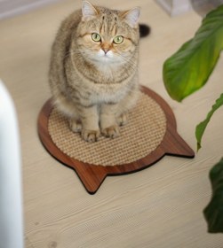 Resim Genel Markalar Kedi Tırmalama Tahtası Kedi Otlu Sisal Kedi Tırmalama Paspasları Kaymaz Zemin Doğal Ahşap Tırmalama 