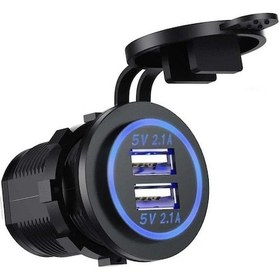 Resim Pano Tip İkili Usb 2.1a Mavi Ledli 