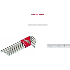 Resim İzeltaş 4903 00 3112 Allen Anahtar Takımı Uzun Boy 12 Parça N11.7588 