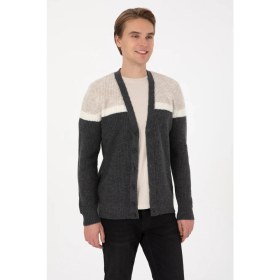 Resim U.S. Polo Assn. Erkek Antrasit Hırka (Triko) 50315033-VR006 