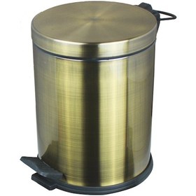 Resim Fkn Antik Pedallı Çöp Kovası Antik 