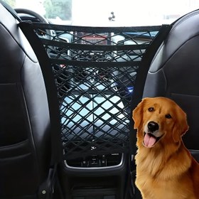 Resim Otomatik Geri Çekilebilir Depolama Cebi, Evcil Hayvan Bariyeri ve Çocuk Güvenliği ile Araba Koltuk Arkası Düzenleyici, Araç İçi Kolay Kurulumlu Kumaş Aksesuar, Araç Seyahat Aksesuarları 
