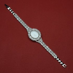 Resim Wq6 Oval Gümüş Saat 