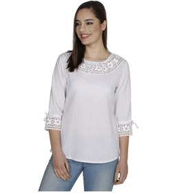 Resim Zehra Şile Bezi Bluz Beyaz Byz 