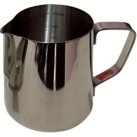 Resim Süt Köpürtme Sürahisi, Paslanmaz Çelik Espresso Kupası 