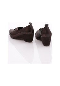 Resim Dgn 2331 Kadin Lastik Detayli Dolgu Taban Comfort Ayakkabi 2331-2-R0685 Kahverengi 