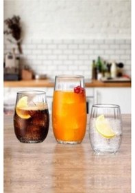 Resim Linka 18 Parça Su Meşrubat Kahve Yanı Bardağı Takımı Seti -420405-420415-420212 Şeffaf 