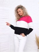 Resim Mamikon Per Te Büyük Beden Uzun Kollu Kazak 158259836 Ahududu 