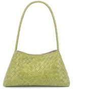 Resim Manyetik Kapamalı ve Sabit Askılı Kadın Dokuma Desenli Crossbody Omuz Çantası - Siyah, Yeşil, Bordo Renklerde Günlük Kullanım Çantası, Seyahat Aksesuarı, Şık El Çantası, Dayanıklı Yapı, Moda Kadın Çanta 