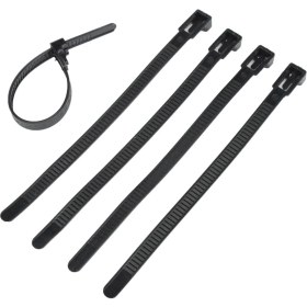 Resim Guangdong Spirit Panda Online 150X8MM 100 Adet Naylon Plastik Çıkarılabilir Yeniden Kullanılabilir Kablo Bağı Zip Sarar Cırcır Bağları Tel (Yurt Dışından) 