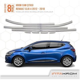 Resim intakrom Renault Clio 4 Krom Hb Cam Çıtası 8 Parça 2012 -2021 