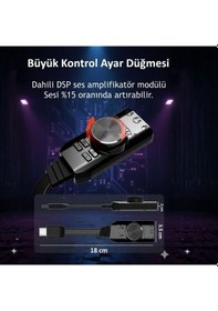 Resim Midex Gm-pro-stb Gaming 7.1 Ses Kartı Ve Mikrofon Seti Canlı Yayın Lol Pubg 