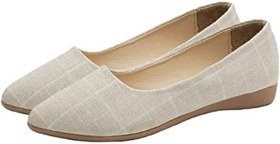 Resim 1 Çift Moda Bale Düz Kadınlar Için Şık Klasik Sivri Tabanlı Kaymaz Dekolte Burunlu Yazlık Ayakkabılar Bahar Şıklığı Üzerinde Kayma Zarif Olan Daireler Gündelik Rahat 