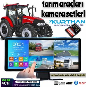 Resim Twogo DOKUNMATİK EKRAN 10,36 İNÇ 4K BLUETOOTH MP5 MİRRORLİNK AHD 1080 P DVR MONİTÖR (KAMERASIZ) 