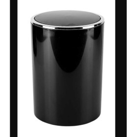 Resim Lenox Banyo Mutfak Ofis Çöp Kovası, Siyah, 6 Lt 
