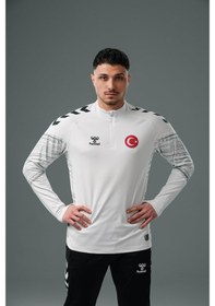Resim Hummel Milli Takım Line Antrenman Eşofman Üstü Beyaz 