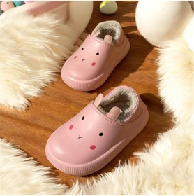 Resim Lion panduf içi kürklü kreş ev ayakkabısı 